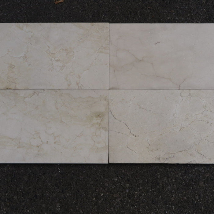 Crema Marfil Standard Honed Marble Tile