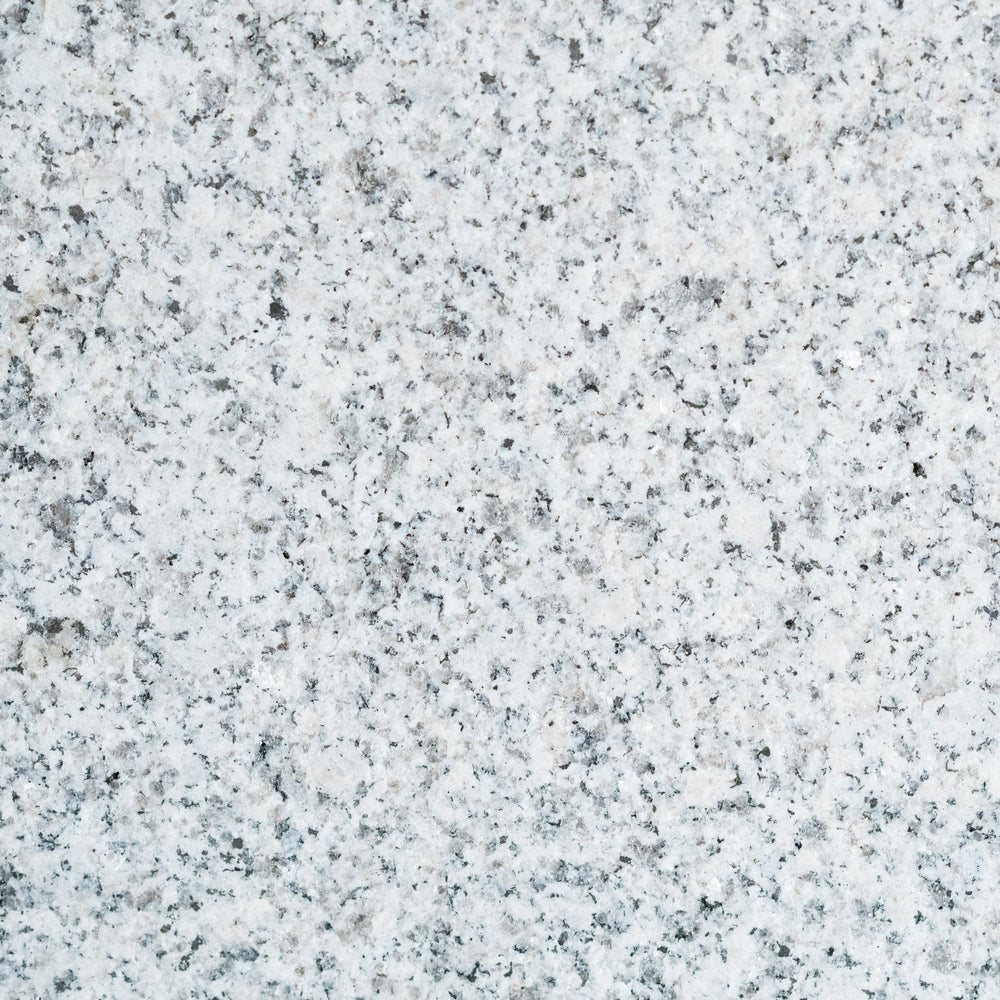 Full Tile Sample - Crystal White Granite Tile - 12" x 12" x 5/8" Flamed