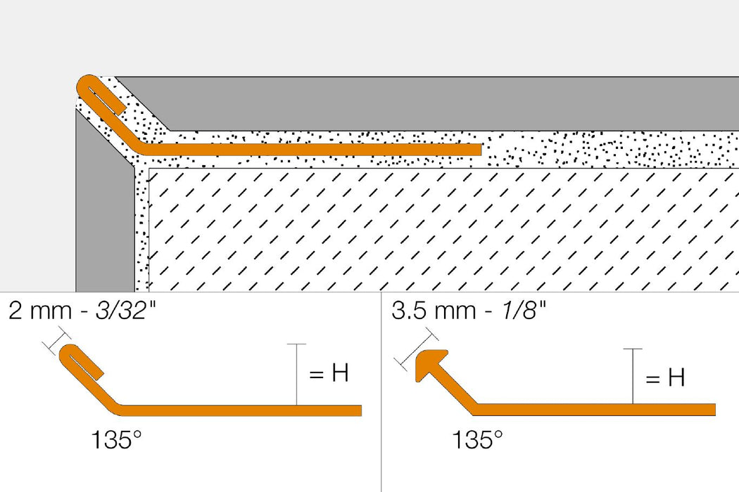 F25AE Satin Anodized Aluminum 3/32" x 8' 2 1/2"