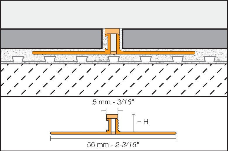 BWS45SP Sand Pebble Tile Edging Trim