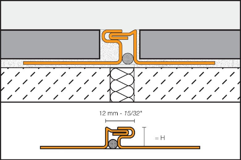 EDP80 Stainless Steel Metal Tile Edging Trim