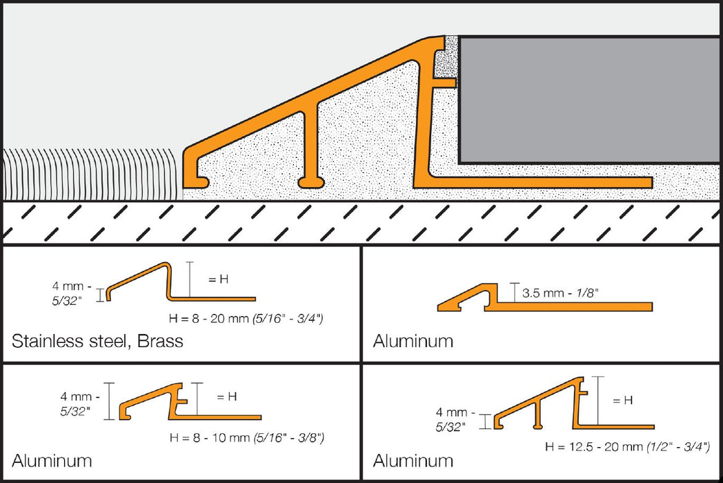 AEU35 Satin Anodized Aluminum 1/8" x 8' 2 1/2"