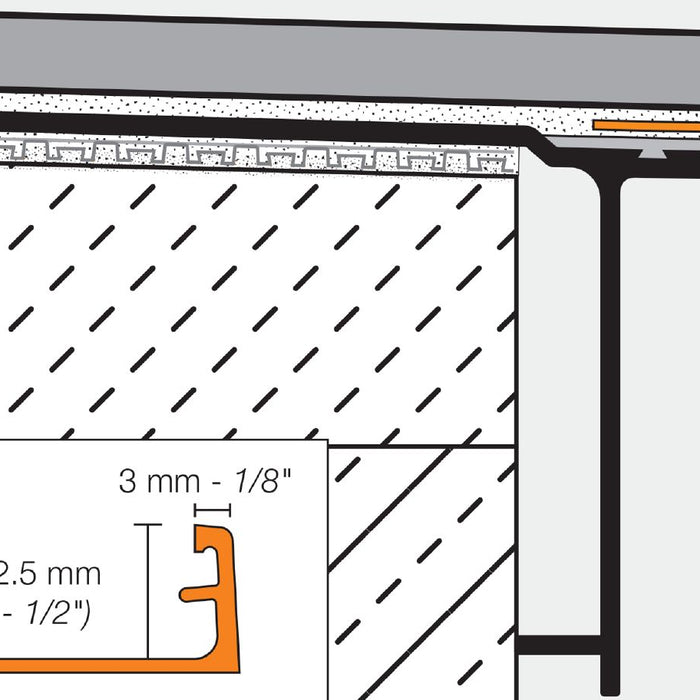 A60TSBG Greige Textured Color Coated Aluminum 1/4" x 8' 2 1/2"