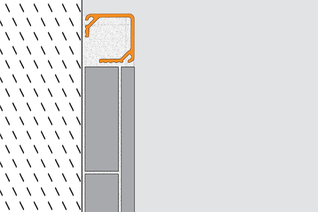 Q125AEK Satin Anodized Aluminum 1/2" x 8' 2 1/2"