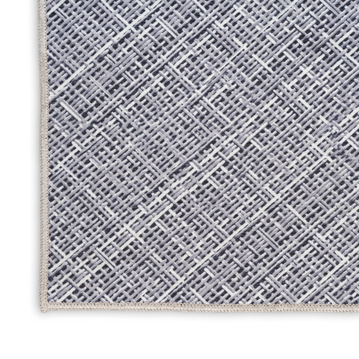 Nourison Washables Grey GREY Cotton Blend