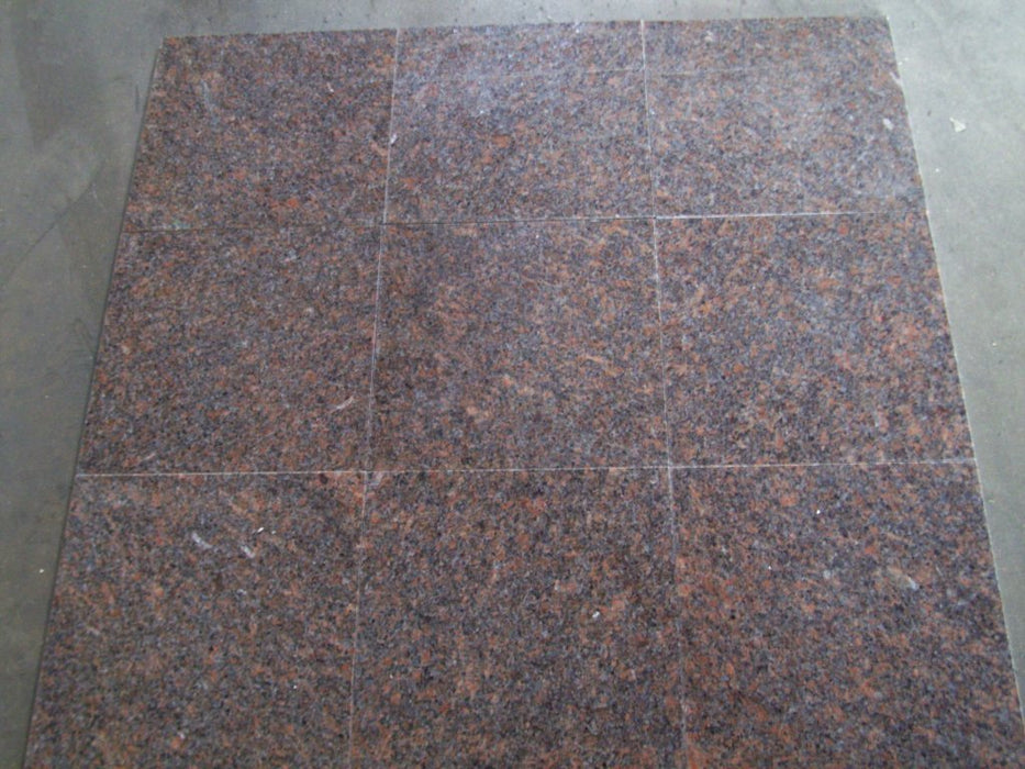 Dakota Mahogany Granite Tile - 12" x 12" x 3/8"
