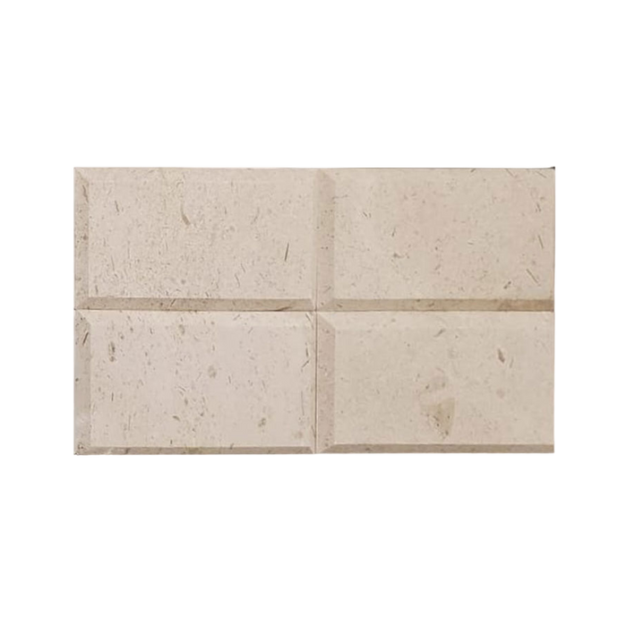 Camargo Beveled Honed Limestone Tile - 3" x 6" x 3/8"