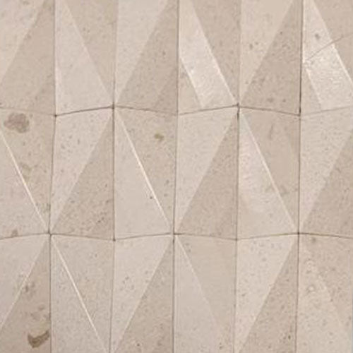 Camargo Polished Limestone Mosaic - 1" x 2" Diamante