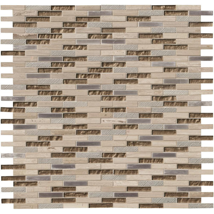 Decorative Blends Glass & Stone Diamante Brick SMOT-SGLSMT-DIA8MM