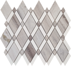 Full Sheet Sample - Pietra Antica Skyline Diamond Natural Stone Mosaic - 10.25" x 12" Brushed