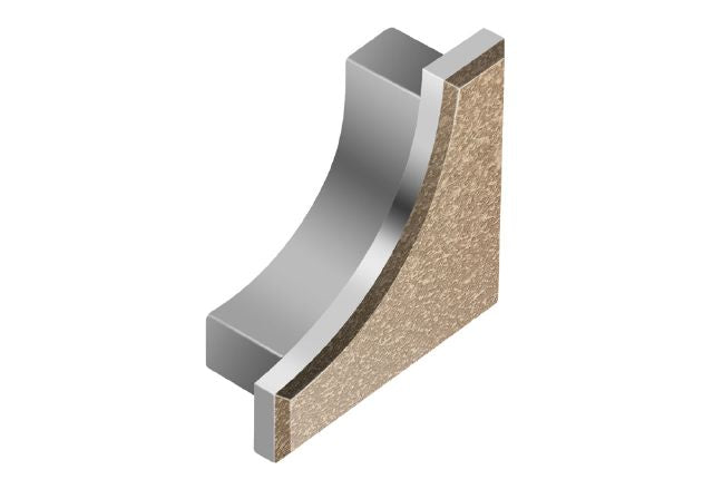 Schluter Systems Dilex AHK Beige Textured Color Coated Aluminum