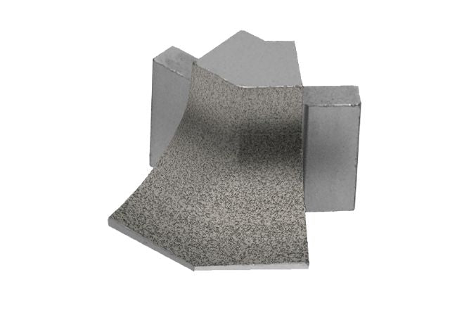 Schluter Systems Dilex Ahk Pewter Textured Color Coated Aluminum Metal 135 Degree Outside Corner 0953