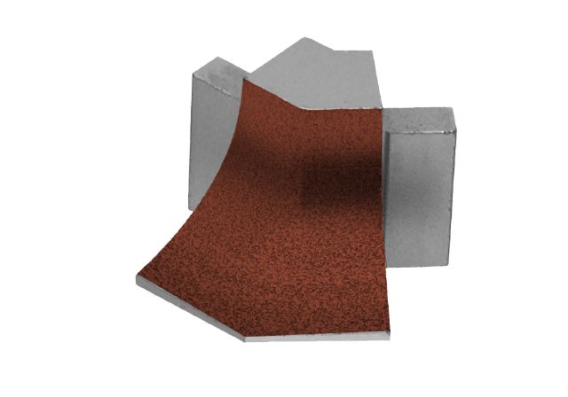 E135/AHKA/TSR Rustic Brown Textured Color Coated Aluminum