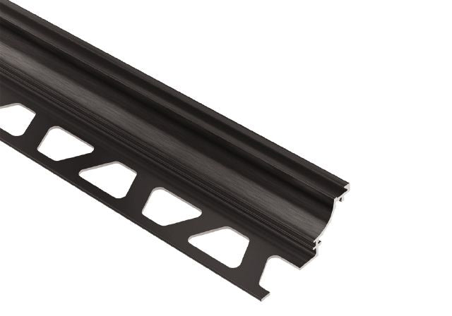 Schluter Systems Dilex AHK Brushed Graphite Anodized Aluminum