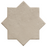 Dove Star Porcelain Tile - 6" x 6" Matte