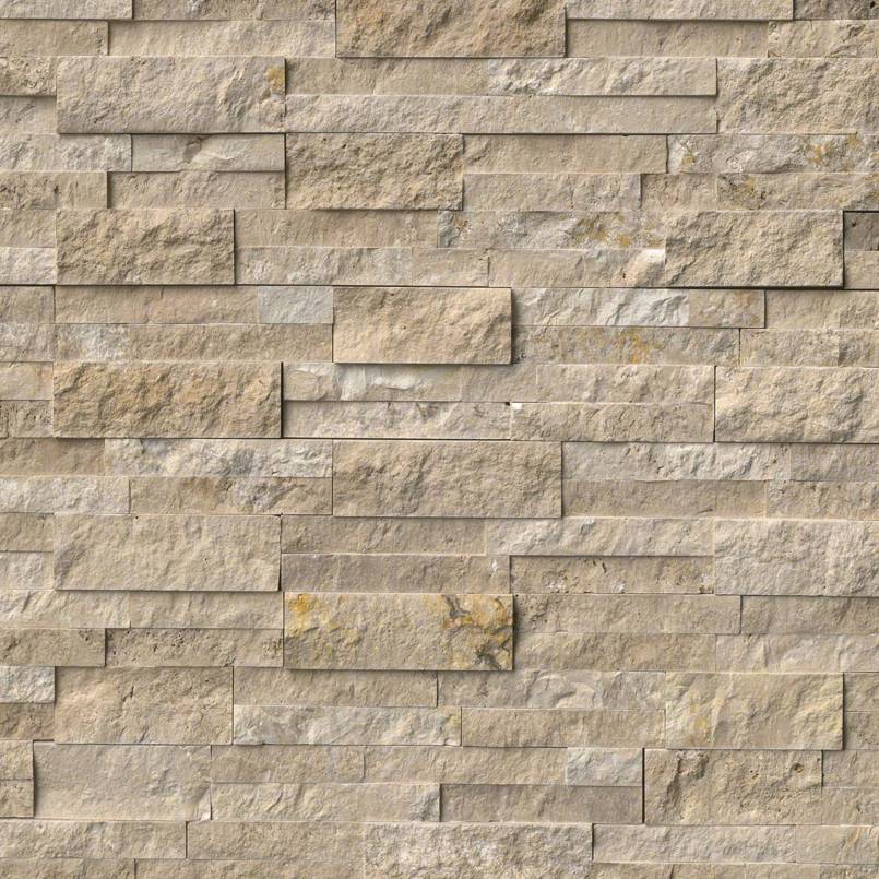 RockMount Stacked Stone Panel Durango Cream LPNLTDURCRE624