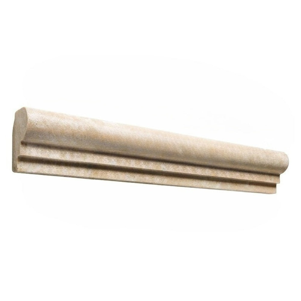 Durango Travertine Liner - 2" x 12" F1 Chair Rail Honed