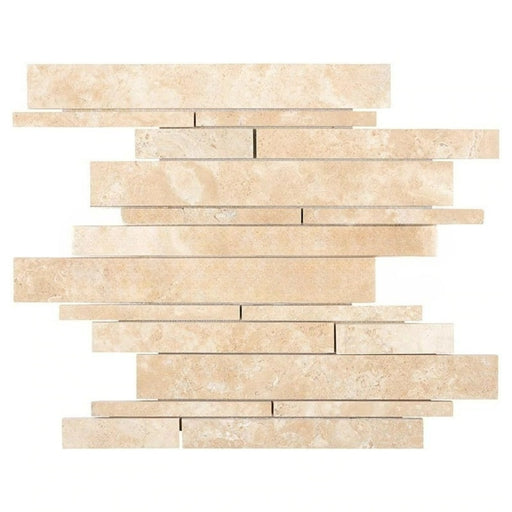 Durango Travertine Mosaic - Linear Honed