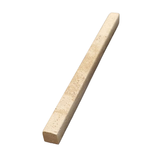 Durango Unfilled & Honed Travertine Modern Pencil - 3/4" x 12" Modern Pencil