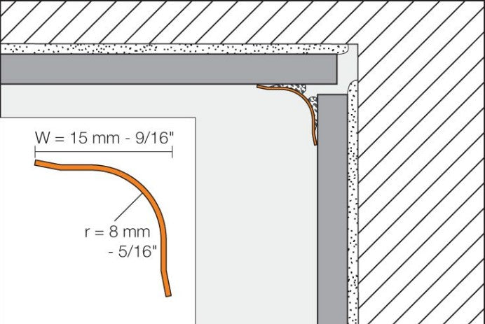 I/2KHK15E Stainless Steel Tile Edging Trim