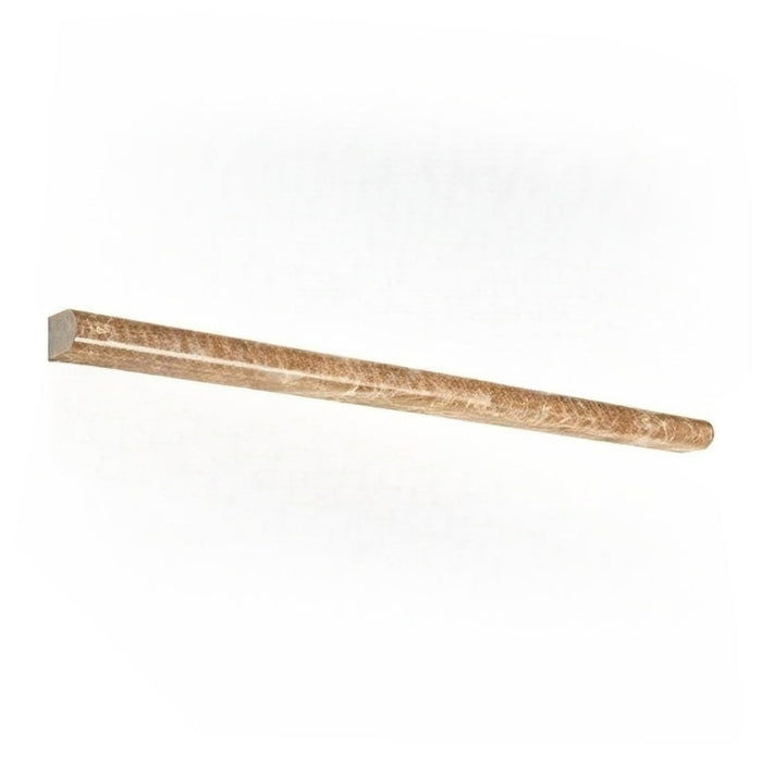 Emperador Light Marble Liner - 1/2" x 12" Pencil Polished