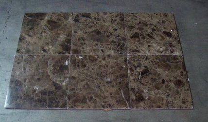 Emperador Dark Marble Tile - 18" x 18" x 3/8" Polished
