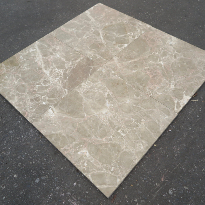 Emperador Light Marble Tile - 18" x 18" x 1/2"