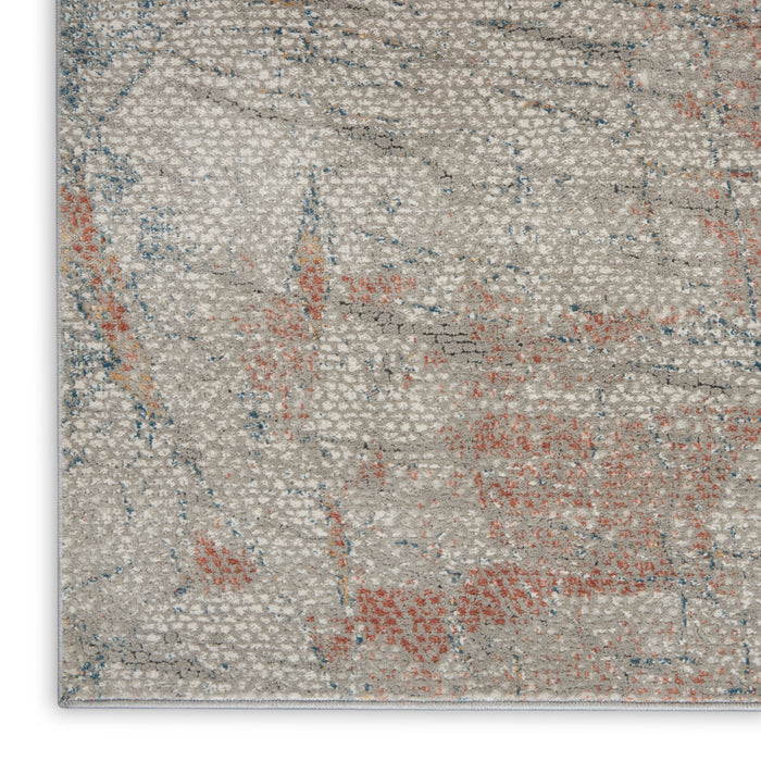 Rustic Textures Light Grey / Rust LGYRS Synthetic Fibers