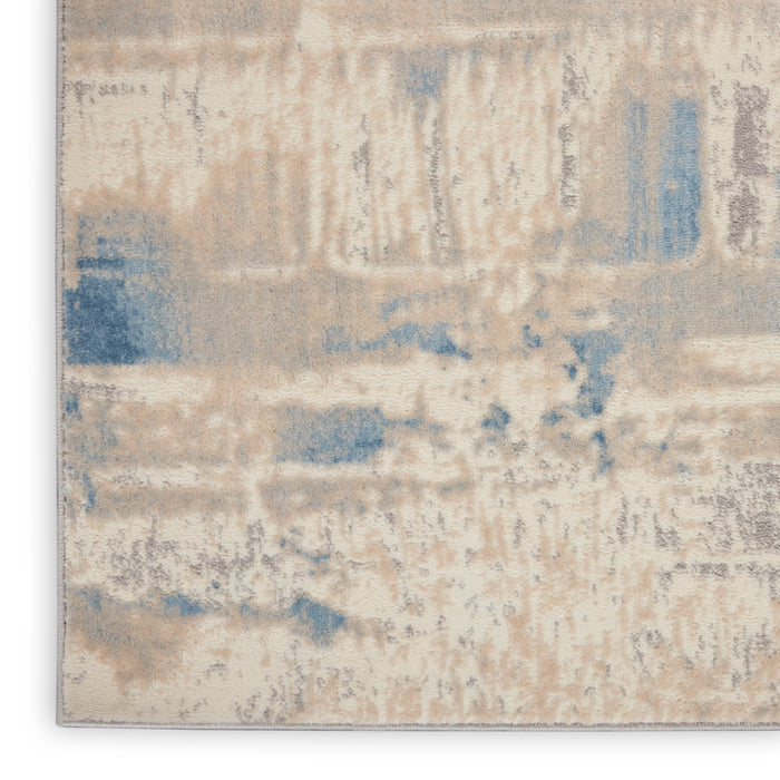 Solace Ivory / Grey / Blue IVGBL Synthetic Fibers