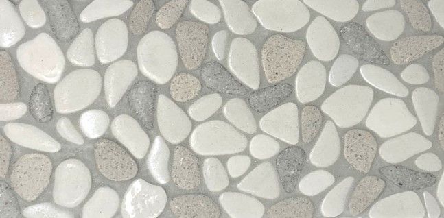 Liquid Rocks Fresh Water Pearl Glass Mosaic - Textured