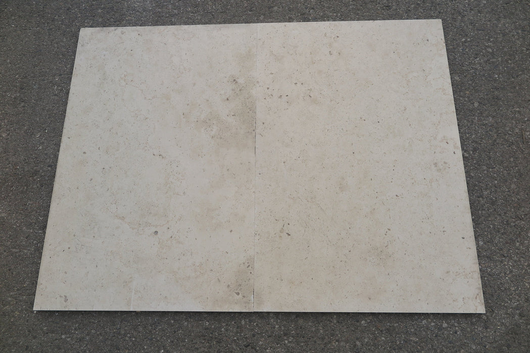 Honed Gascoigne Beige Limestone Tile - 24" x 36" x 3/4"