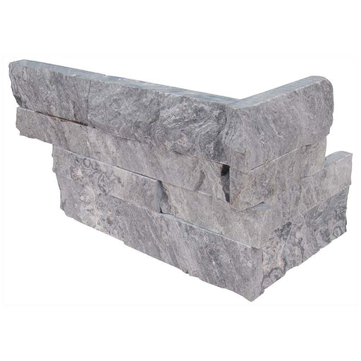 RockMount Stacked Stone Panel Glacial Gray LPNLMGLAGRY618COR