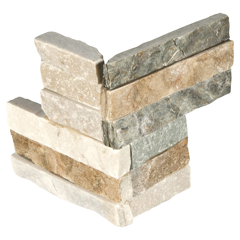 RockMount Stacked Stone Panel Golden Honey LPNLQGLDHON618COR