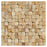 Golden Sienna Travertine Mosaic - 1" x 1" Split Face (Hi / Low)