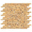 Golden Sienna Travertine Mosaic - Linear Tumbled