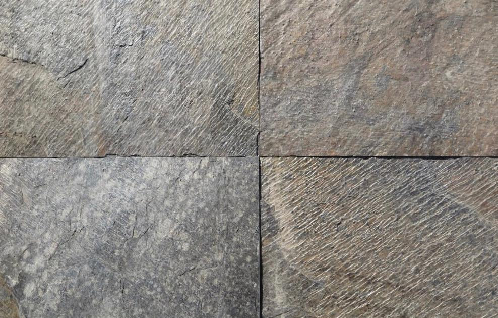 Gold Green Quartzite Natural Cleft Face, Gauged Back