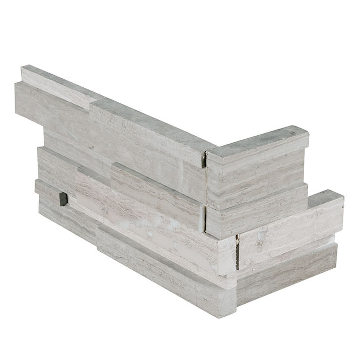 RockMount Stacked Stone Panel Gray Oak LPNLMGRYOAK618COR