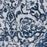 Damask Polyester Ivory / Navy DAS06 IVNAV