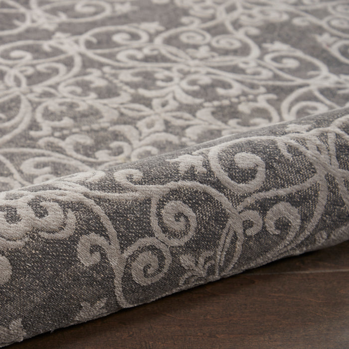 Damask Polyester GREY Grey