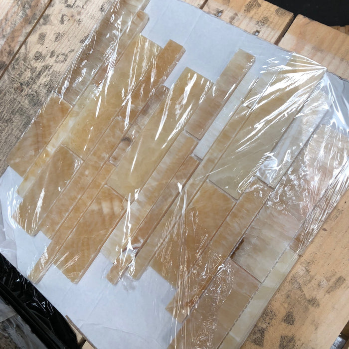 Honey Onyx Linear Mosaic