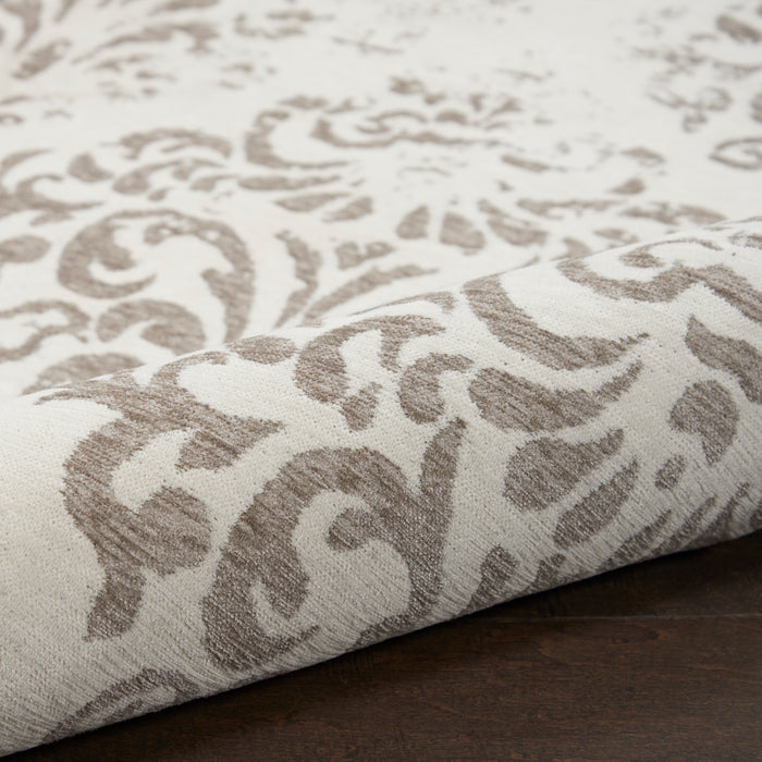 Damask Polyester IV Ivory