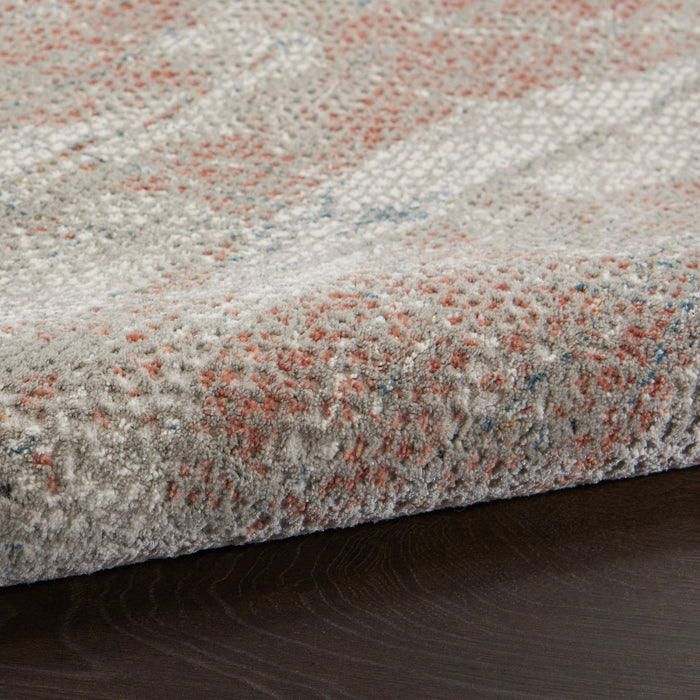 Rustic Textures Synthetic Fibers LGYRS Light Grey / Rust