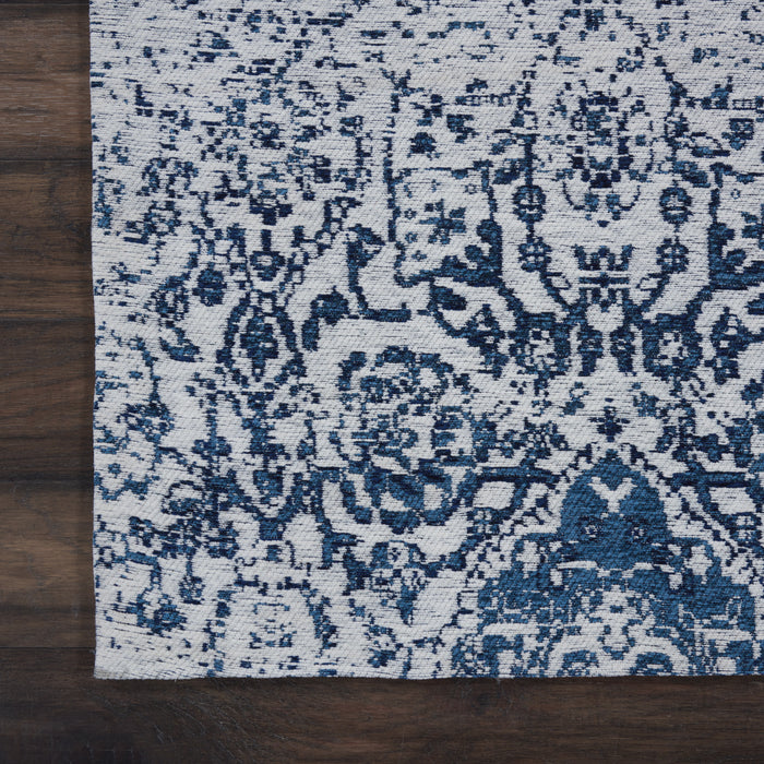 Damask Ivory / Navy Polyester IVNAV