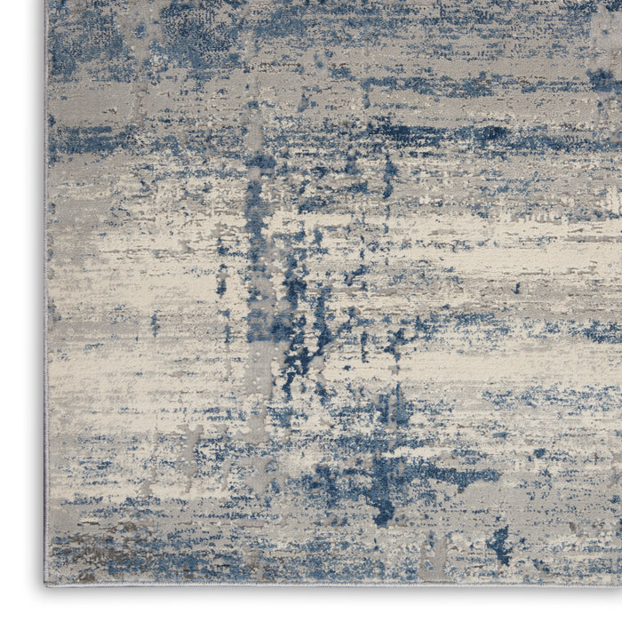 Rustic Textures Ivory Blue IVBLU Synthetic Fibers