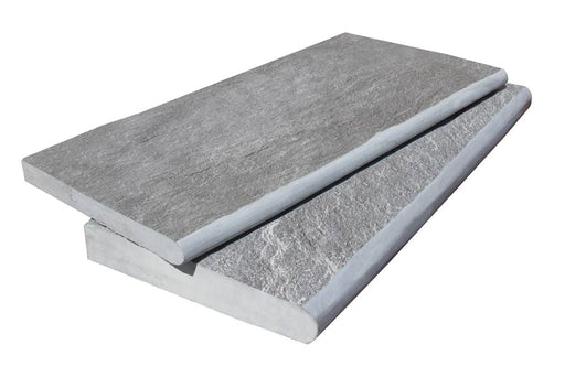 Indigo Grey Natural Cleft Limestone Pool Coping - 12" x 24" x 3 CM x 3 CM
