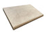 Ivory Unfilled & Honed Travertine Bullnose Pool Coping - 12" x 12" x 2"