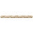 Ivory Travertine Liner - 1" x 12" Diamond Rope Honed
