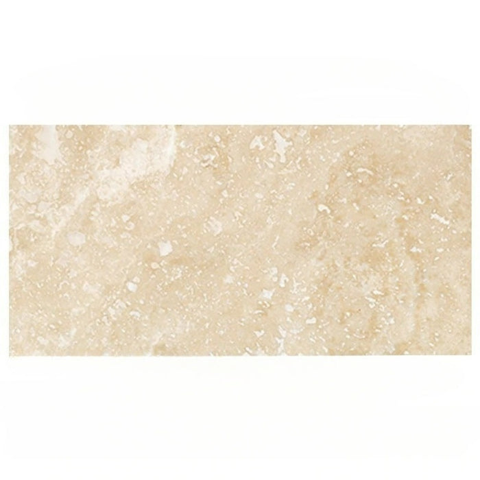 Ivory Cross Cut Travertine Tile - Filled & Polished