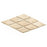 Ivory Travertine Mosaic - 3" x 6" Beveled Diamond Unfilled & Honed