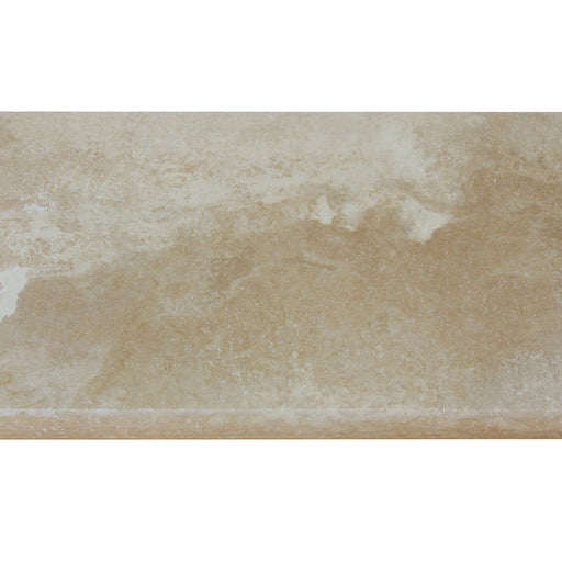 Ivory Unfilled & Honed Travertine Pool Coping - 12" x 12" x 5 CM